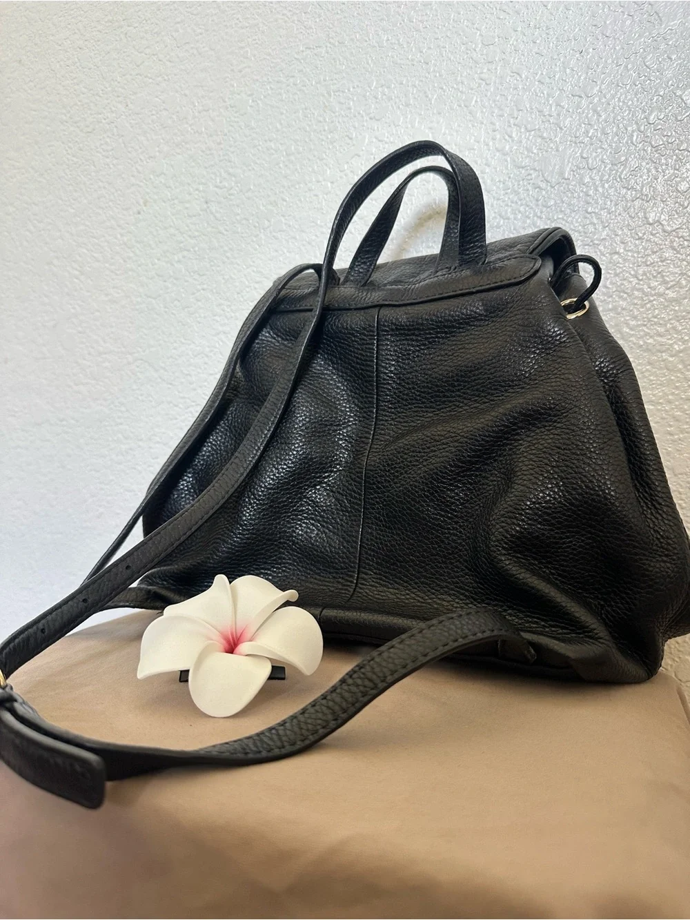 Luxury KATE SPADE New York Sinch Flap Over Leather Medium Backpack